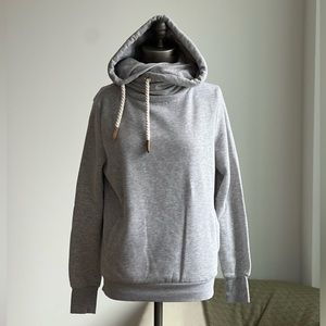 Cowl Neck Hoodie Sweatshirt NWOT